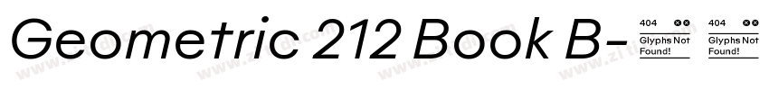 Geometric 212 Book B字体转换
